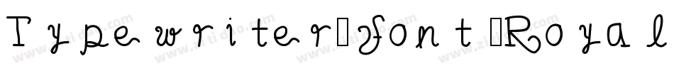 Typewriter-Font (Royal 200)字体转换
